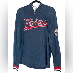 Mitchell&Ness Minnesota Twins Hoodie Cooperstown Collection Retro Pullover Large